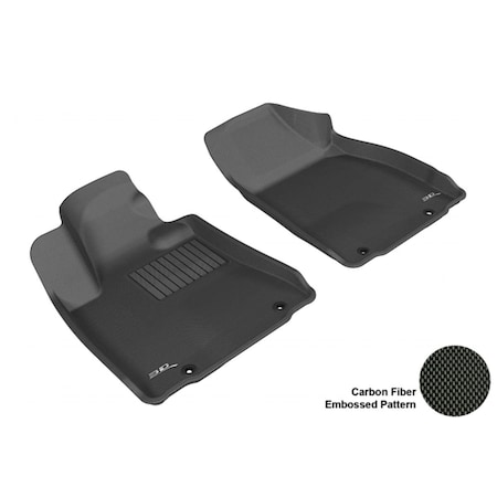 3D Maxpider LEXUS RX350/450H 2010-2012 KAGU BLACK R1 HOOK Floor Mat L1LX04111509
